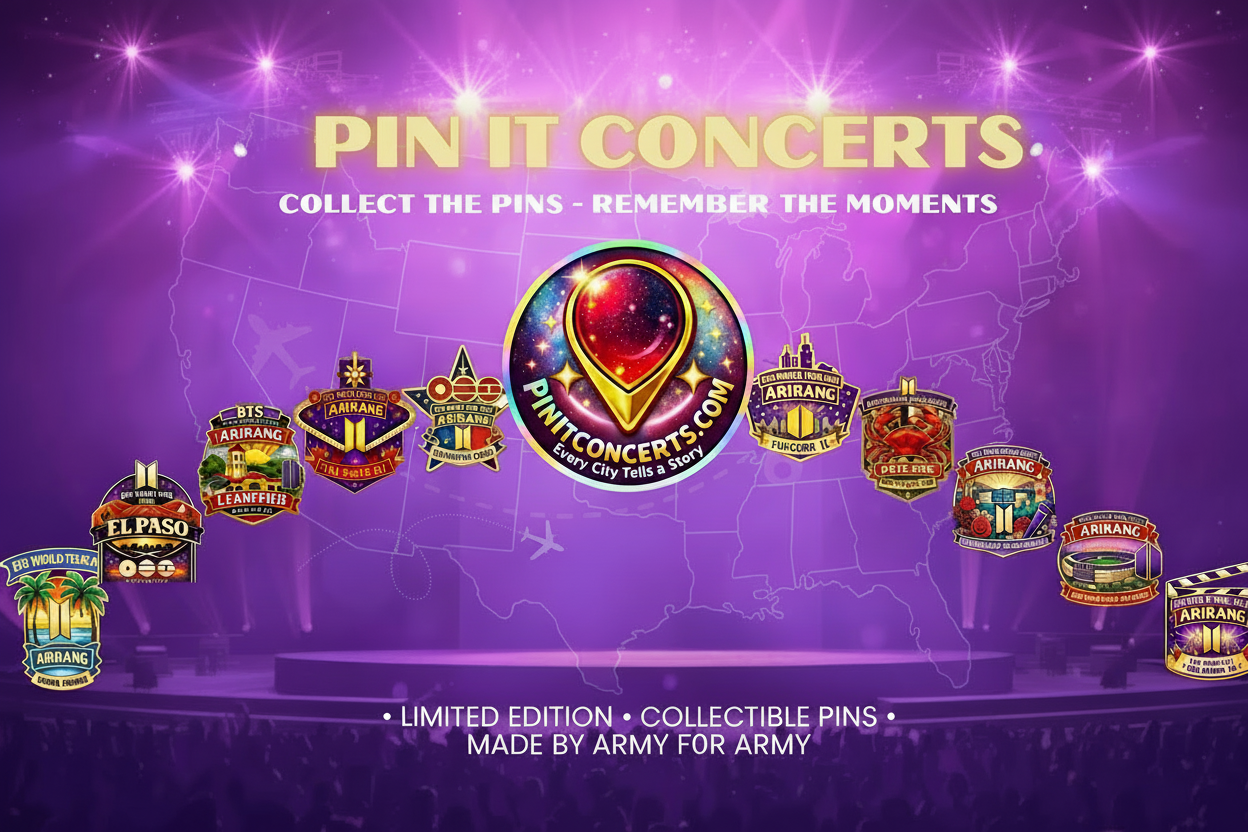 Pin It Concerts | BTS Arirang USA Tour & Limited Edition Pins