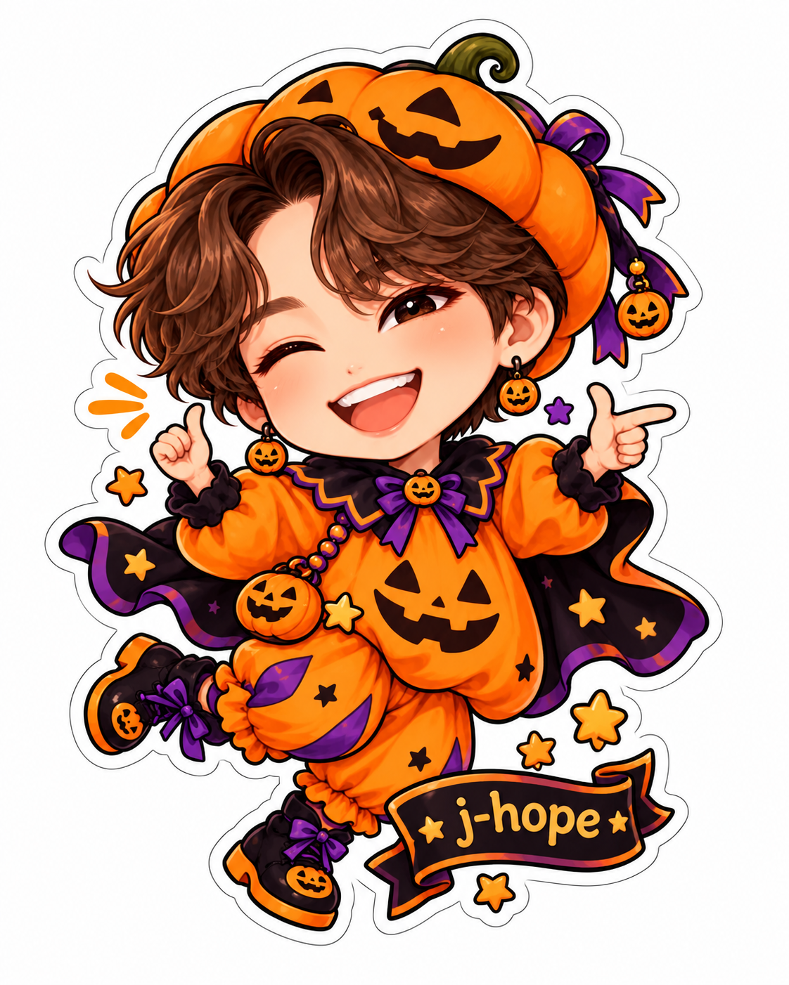j-hope – Bora Boo Halloween Sticker