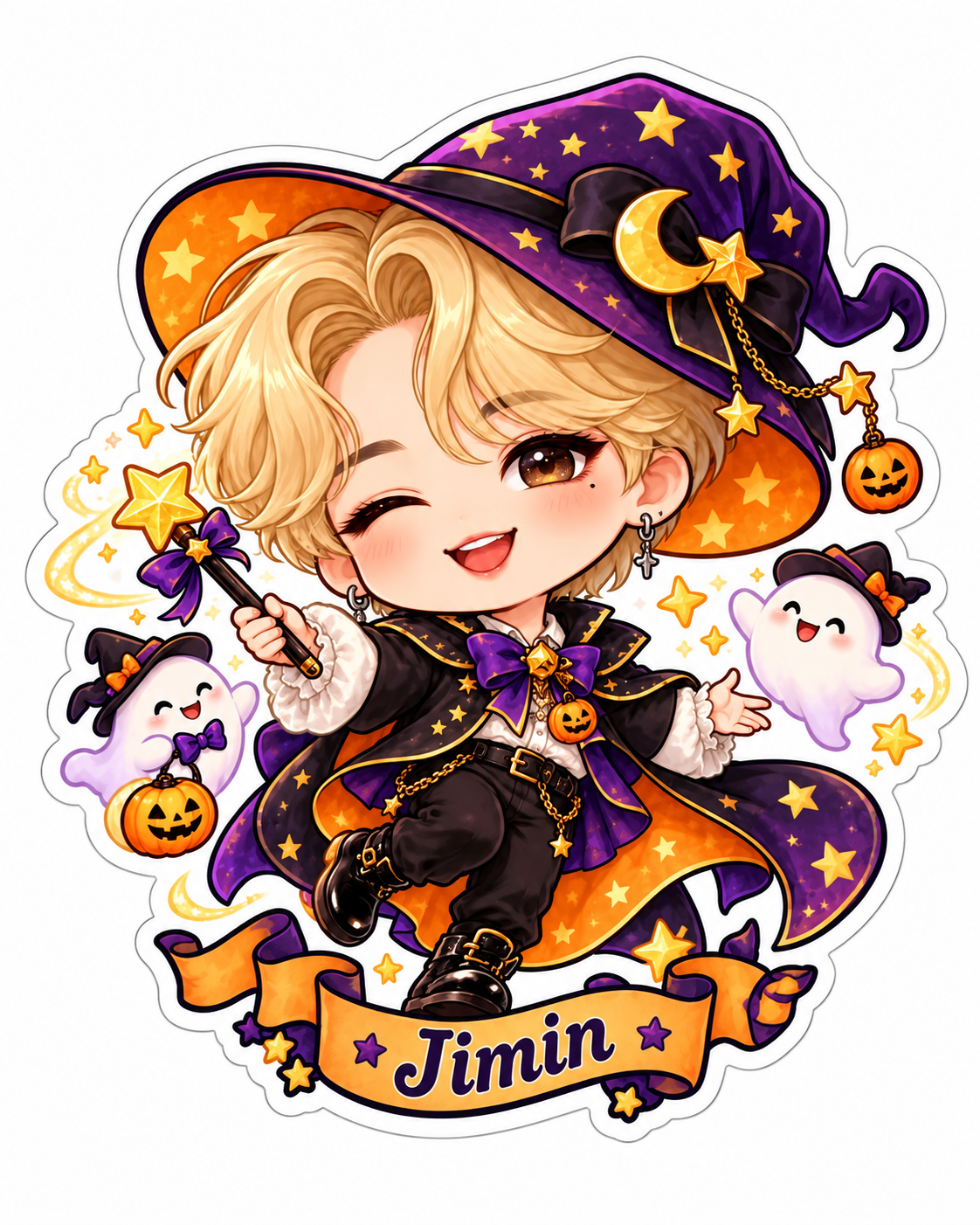 Jimin – Bora Boo Halloween Sticker