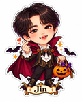 Jin – Bora Boo Halloween Sticker