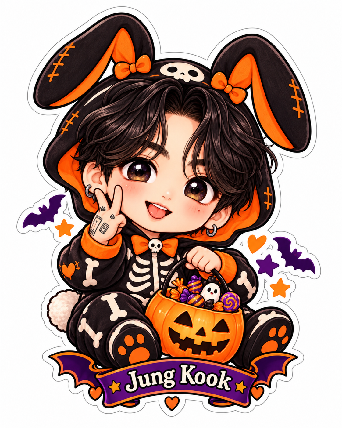 Jung Kook – Bora Boo Halloween Sticker